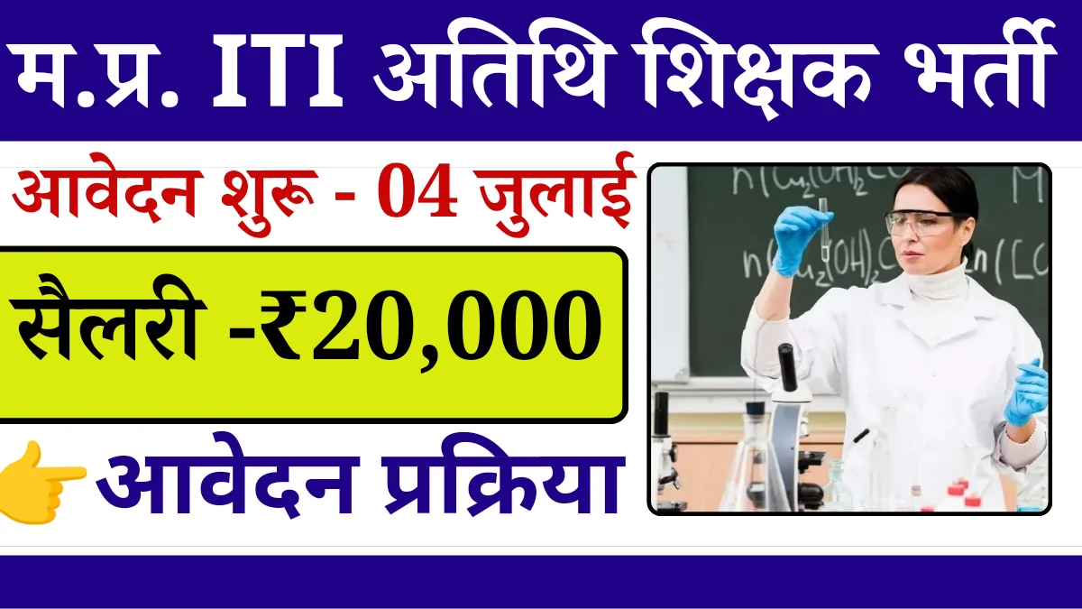 MP ITI Guest Faculty Recruitment 2024